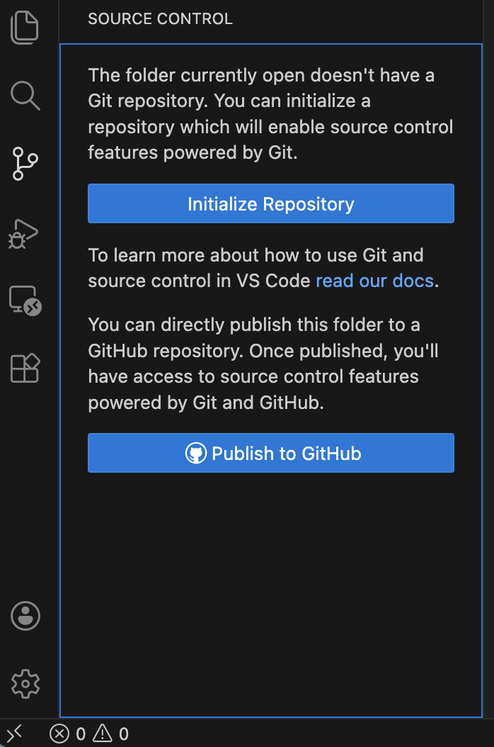 A screenshot of VS Code's Source Control area